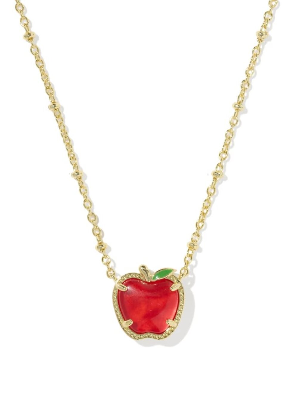 Apple Gold Short Pendant Necklace
